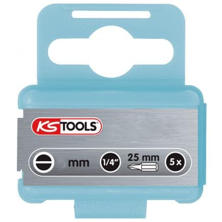 KS TOOLS 910.2234 - 1/4" Embouts EDELSTAHL (5 pcs), fente