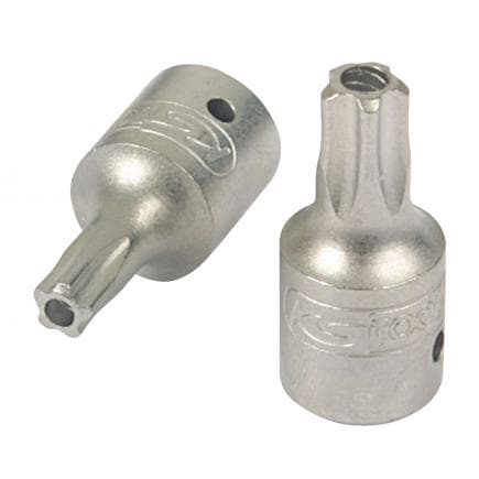 KS TOOLS 911.1473 - 1/4" Douilles tournevis 5 pans percé