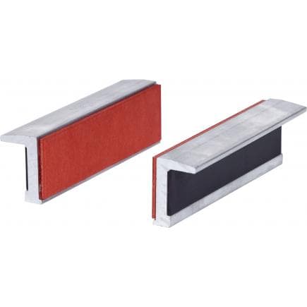 KS TOOLS 914.0090 - Mordaches en aluminium aimantées pour étaux avec un côté avec caoutchouc