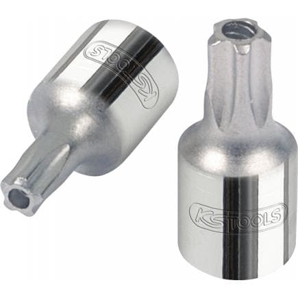 KS TOOLS 918.2412 - 1/4" Douilles tournevis 5 pans percé CHROME plus