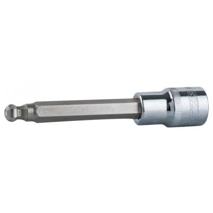 KS TOOLS 918.5316 - 1/2" Douilles tournevis 6 pans intérieur à tête sphérique CHROME plus, longues (mm)