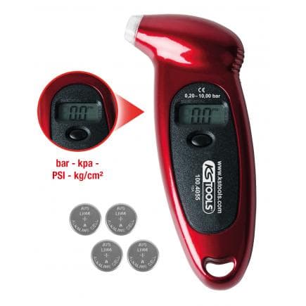 KS TOOLS 100.4055 - Manomètre numérique, 0,20 - 10,0 bar