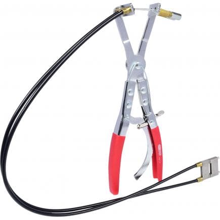 KS TOOLS 115.1065 - Pince à collier à crémaillère avec double câble Bowden, 600mm