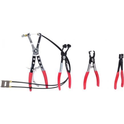 KS TOOLS 115.1104 - Jeu de pinces pour colliers auto-serrants (4 pcs)