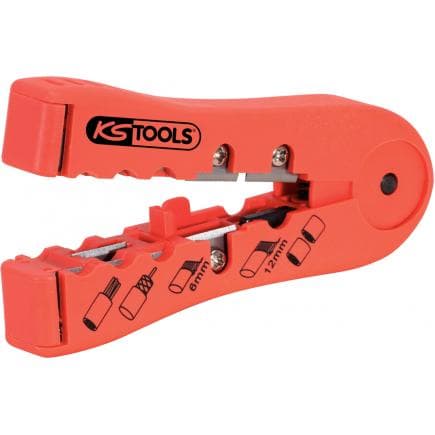 KS TOOLS 115.1241 - Pince à dénuder, pour câble informatique, 2,5-12mm