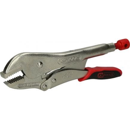 KS TOOLS 115.3012 - Pince étau à bec droit avec système d‘ouverture / fermeture facile,50mm,L=250mm