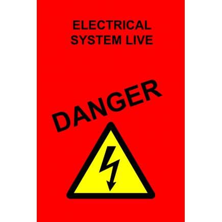 KS TOOLS 117.0174 - Affiche - Dangereux, rouge