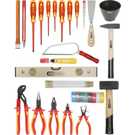 KS TOOLS 117.0181 - Valise d'électricien - métal (30 pcs)