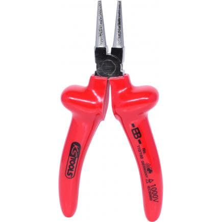 KS TOOLS 117.1297 - Pince à bec rond 1000V, 160 mm