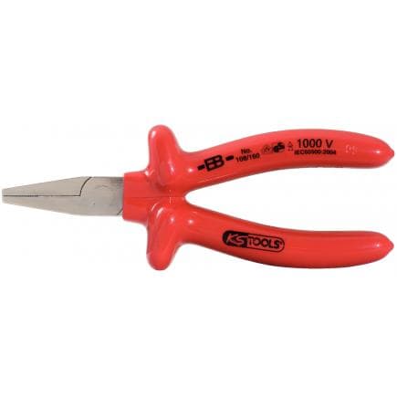 KS TOOLS 117.1298 - Pince plate 1000V, 160mm, mors courts