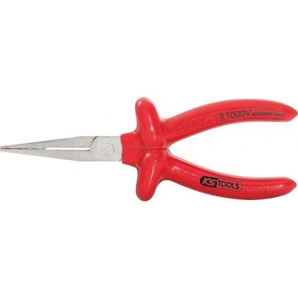 KS TOOLS 117.1299 - Pince plate à bec long 1000V, 160 mm