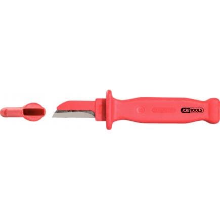 KS TOOLS 117.1390 - Couteau à dénuder avec revêtement isolant, 200 mm