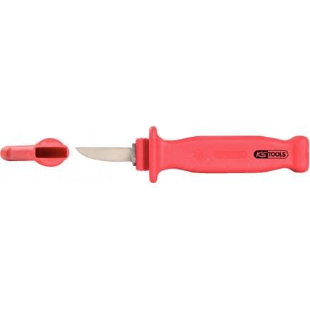 KS TOOLS 117.1393 - Couteau en gutta-percha avec revêtement isolant, 200 mm