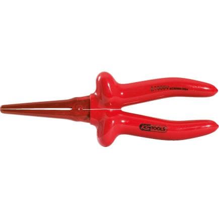 KS TOOLS 117.1714 - Pince à bec rond 1000V 200mm, tête isolée