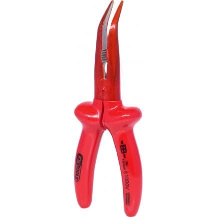 KS TOOLS 117.1719 - Pince à bec demi-rond 1000V, 200mm