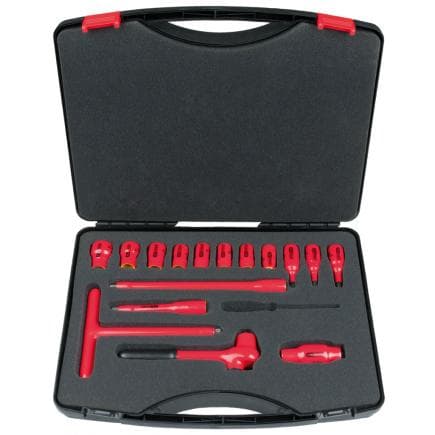 KS TOOLS 117.1882 - 3/8" Coffret de douilles isolées (16 pcs)