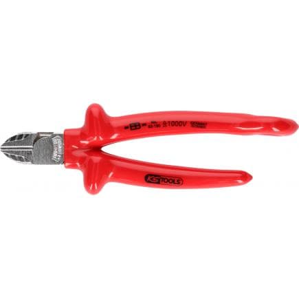 KS TOOLS 117.2204 - Pince coupante 1000 V avec œillets pour sangle de sécurité