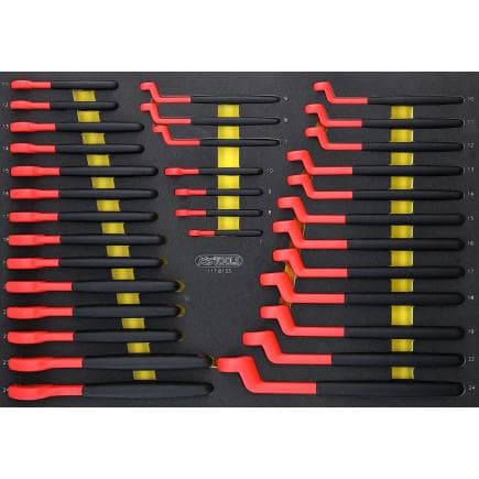 KS TOOLS 117.6133 - Jeu de douilles isolées dans une garniture en mousse (33 pcs)