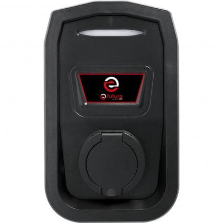 KS TOOLS 117.7524 - Borne efuturo avec prise de type 2, triphase, jusqu’à 22 kW, 32 A, 400 V, mode 3, sans contrôle d’accès RFID, sans compteur