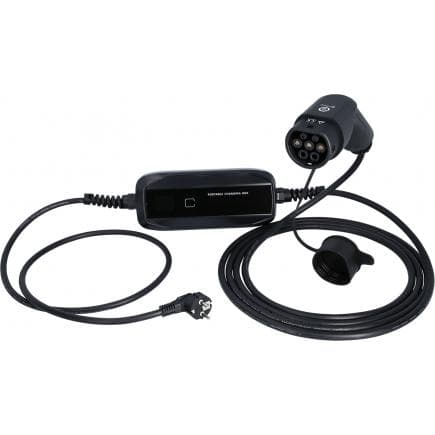 KS TOOLS 117.7610 - Chargeur mobile efuturo avec câble de charge de type 2, monophase, jusqu’à 3,7 kW, jusqu’à 16 A, 230 V, mode 2, écran LCD,...