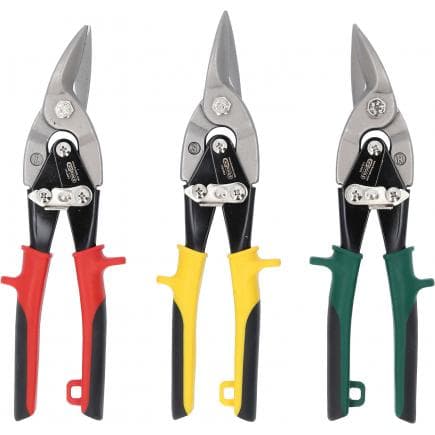 KS TOOLS 118.0050 - Jeu de cisailles à tôle (3 pcs)