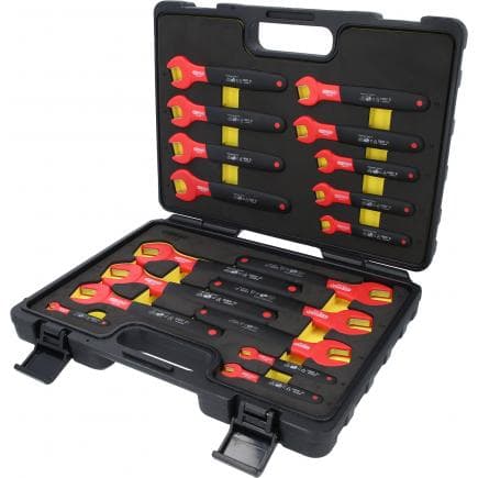 KS TOOLS 118.1500 - Jeu de clés à fourche avec gaine isolante (18 pcs)