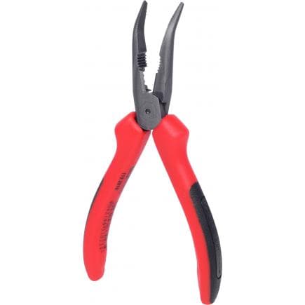 KS TOOLS 119.2018 - Pince à bec demi-rond coudée à 45°ULTIMATEplus, 165mm