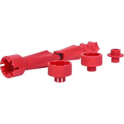 KS TOOLS 123.0035 - Jeu de clé de montage de siège de toilettes (4 pcs)