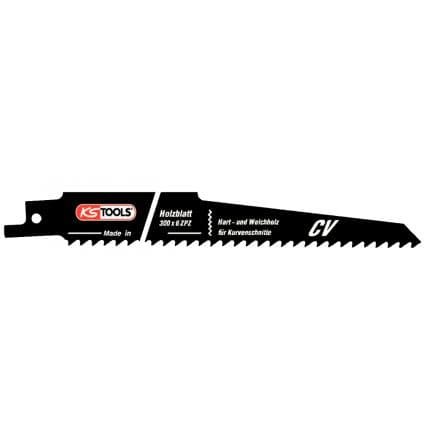 KS TOOLS 129.4010 - Lame de scie sabre, courbée, CV, 300mm, 4,2mm (5 pcs)