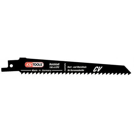 KS TOOLS 129.4011 - Lame de scie sabre, courbée, CV, 150mm, 4,2mm (5 pcs)