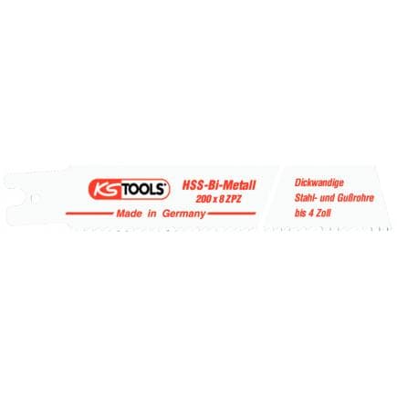 KS TOOLS 129.4486 - Lame de scie sabre Rems, HSS-Bi-Metall, 200mm, 3,2mm (5 pcs)