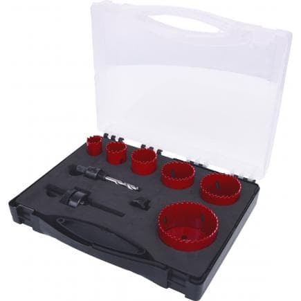 KS TOOLS 129.5570 - Coffret de scies cloches électricien (8 pcs)