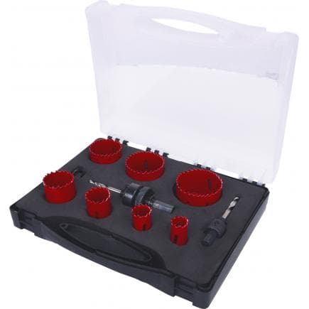 KS TOOLS 129.5575 - Coffret de scies cloches pour les installateurs sanitaires (9 pcs)