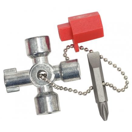 KS TOOLS 130.1010 - Mini clé universelle pour armoire électrique, 42mm