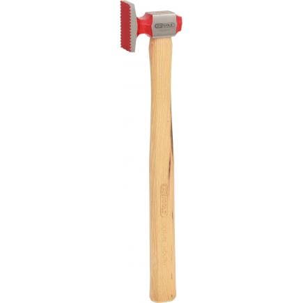 KS TOOLS 140.2204 - Marteau à reteindre - panne quadrillé, 30x45mm