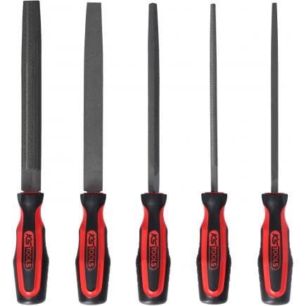 KS TOOLS 140.3000 - Jeu de limes emmanchées (5 pcs)