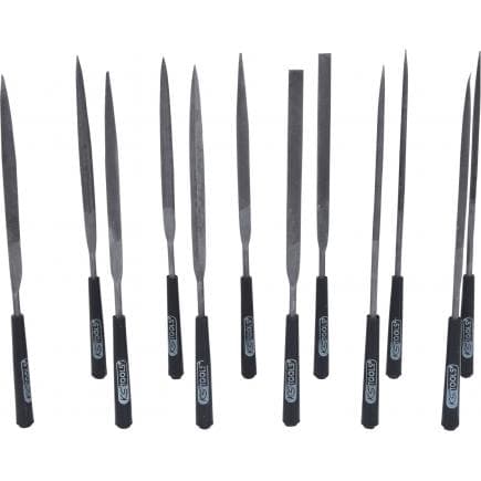 KS TOOLS 140.3050 - Jeu de limes aiguilles (12 pcs)