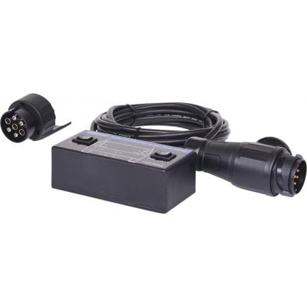 KS TOOLS 150.0995 - Testeur pour véhicule tracteur 12 V/ Dispositif d’essai pour prises remorque 7+13 pôles (2 pcs)