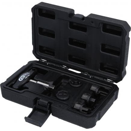KS TOOLS 150.1030 - Kit de profilés spéciaux 3/8" de service à huile pour les vis en plastique d’évacuation de l’huile (6 pcs)