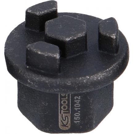 KS TOOLS 150.1042 - Douille porte-embout 3/8" à profils spéciaux pour vidange d’huile, pour DAF et MAN