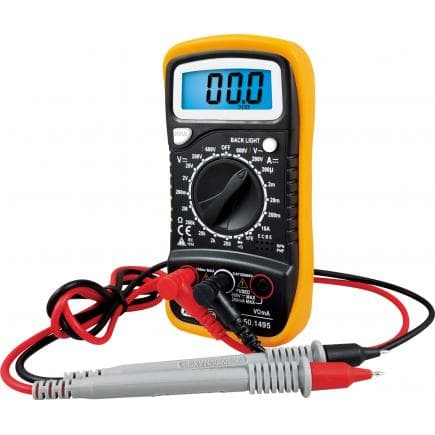KS TOOLS 150.1495 - Multimètre digital, livré avec des pointes d'essai