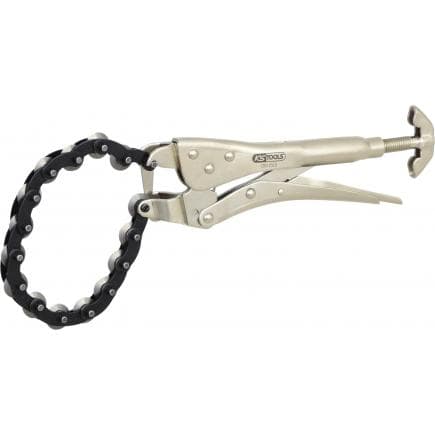 KS TOOLS 150.1515 - Coupe-tubes à chaîne en inox, ø 19-83 mm