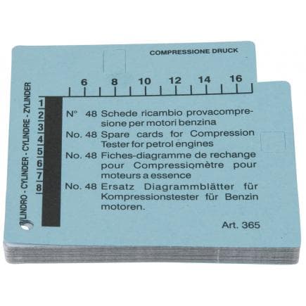 KS TOOLS 150.1654 - Jeu de cartes diagramme d'appareil de contrôle de pression et de compression destinée aux moteurs essence (48 pcs)