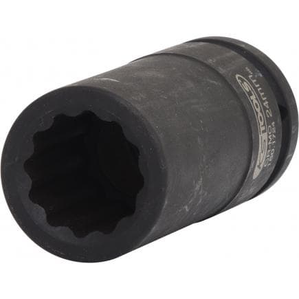 KS TOOLS 150.1724 - 3/4" Douilles à chocs 12 pans pour cardans, longues, 24mm