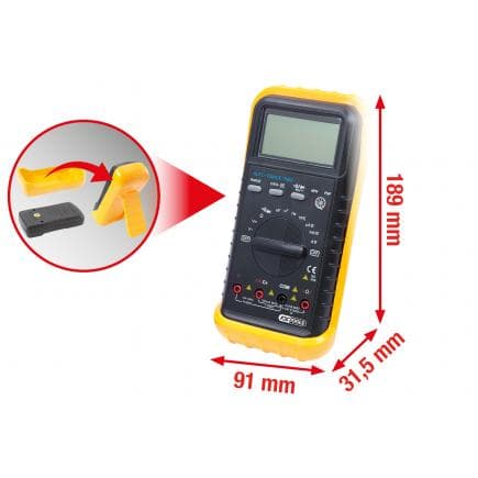 KS TOOLS 150.2040 - Multimètre digital, avec cordons+piles