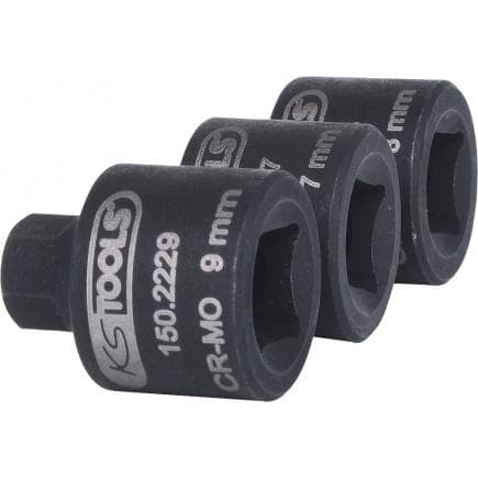 KS TOOLS 150.2225 - 3/8" Jeu de douilles à chocs pour étrier de frein (3 pcs)
