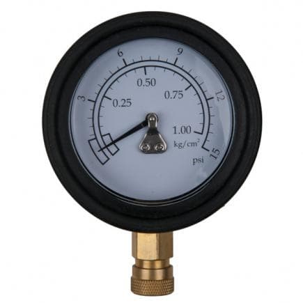 KS TOOLS 150.2327 - Manomètre ø 75,0 mm, 0 - 1 bar avec raccord rapide 1/4"
