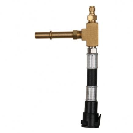 KS TOOLS 150.2367 - Flexible avec adaptateur pour petite valve Schrader 7/16"x20 UNF intérieur et raccord 1/4"