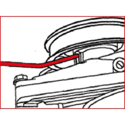 KS TOOLS 150.3009 - Clé de blocage pour ventilateur Mercedes