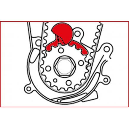 KS TOOLS 150.3067 - Dispositif de blocage de vilebrequin pour VAG